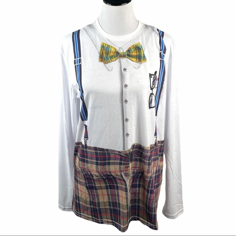 Costume Agent Grandpa Shirt Costume, White